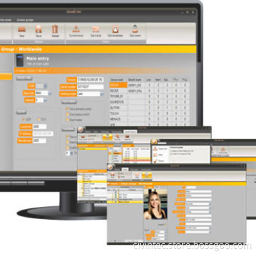 RFID and Biometric Fingerprint Access Control and Time Attendance Software